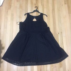 Black knee length dress size 26